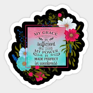 Grace Is Sufficient Sticker